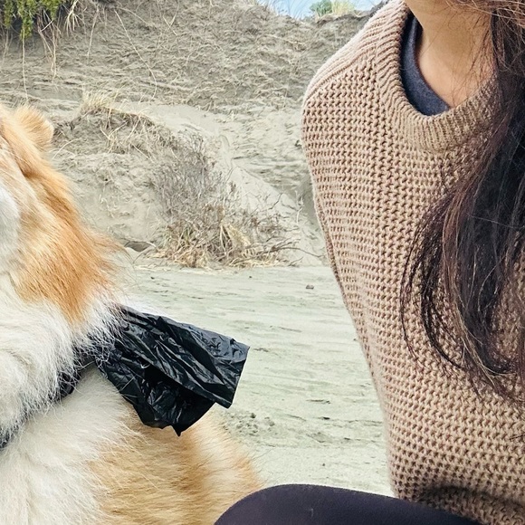 Tommy Hilfiger Beige Camel Knit Jumper Crew Neck Oversized Sweater - Picture 7 of 10